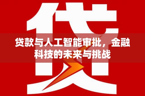 思茅贷款与人工智能审批，金融科技的未来与挑战