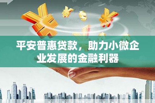 思茅平安普惠贷款，助力小微企业发展的金融利器