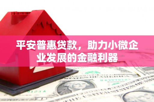 思茅平安普惠贷款，助力小微企业发展的金融利器
