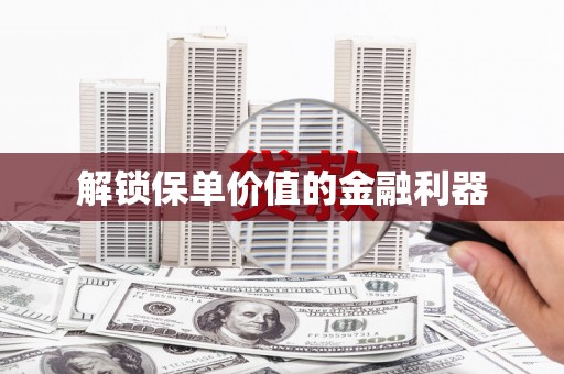思茅解锁保单价值的金融利器