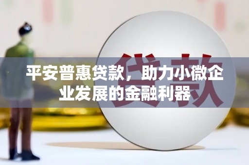 思茅平安普惠贷款，助力小微企业发展的金融利器
