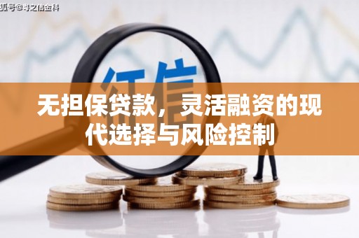 思茅无担保贷款，灵活融资的现代选择与风险控制