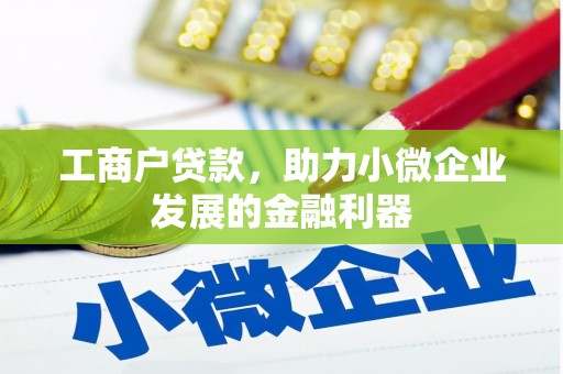 思茅工商户贷款，助力小微企业发展的金融利器