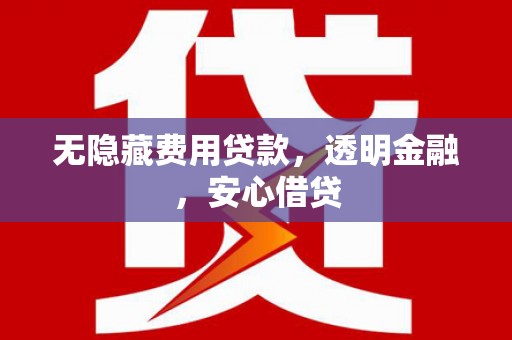 思茅无隐藏费用贷款，透明金融，安心借贷