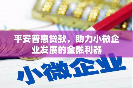 思茅平安普惠贷款，助力小微企业发展的金融利器