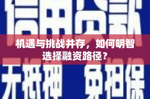思茅机遇与挑战并存，如何明智选择融资路径？