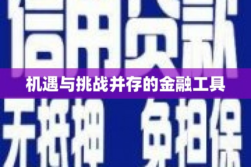 思茅机遇与挑战并存的金融工具
